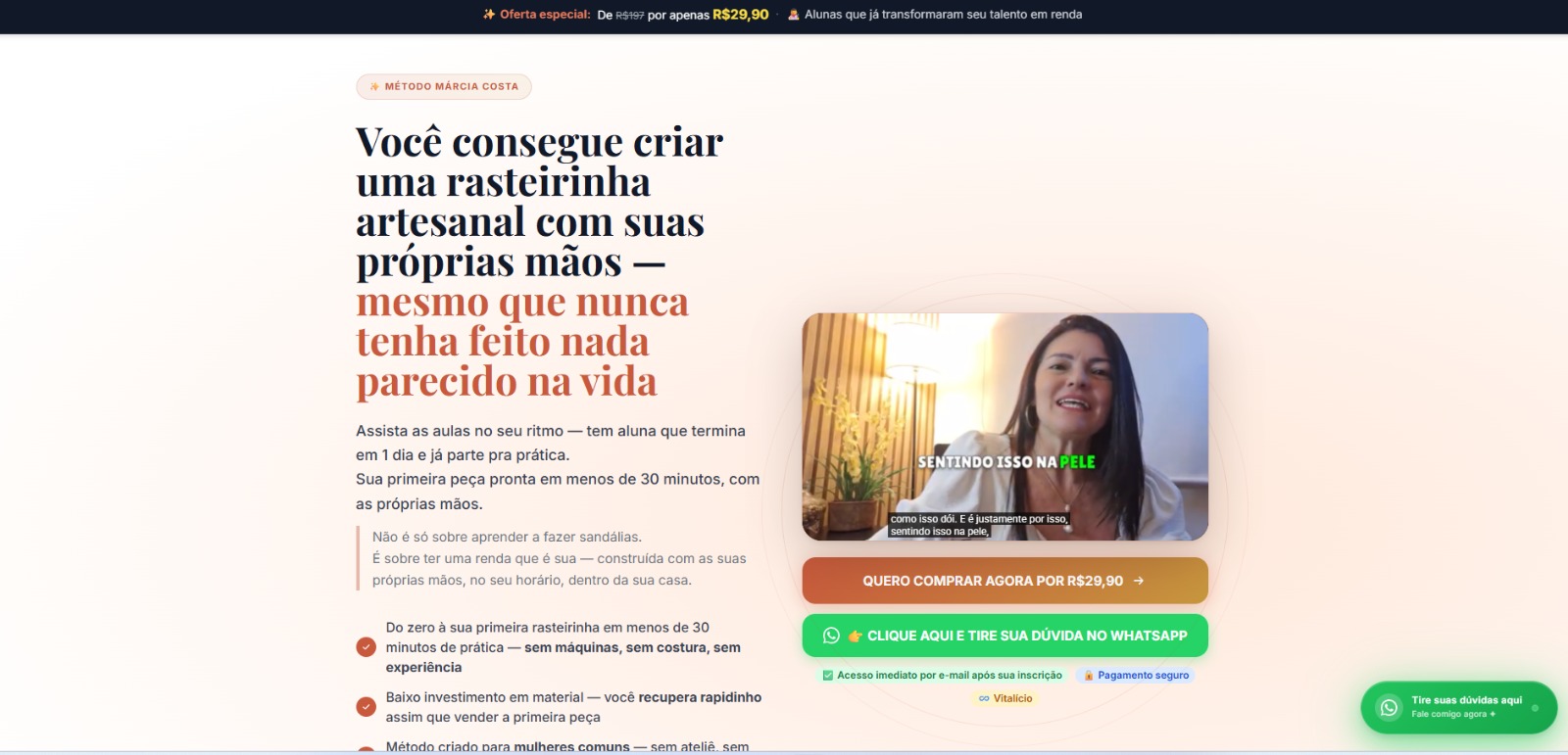 Site de vendas do Empreenda com Arte
